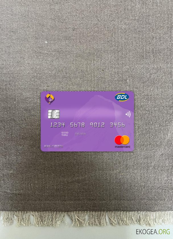 Algérie Banque de développement mastercard photolook recto template Algérie Banque de développement mastercard photolook recto template